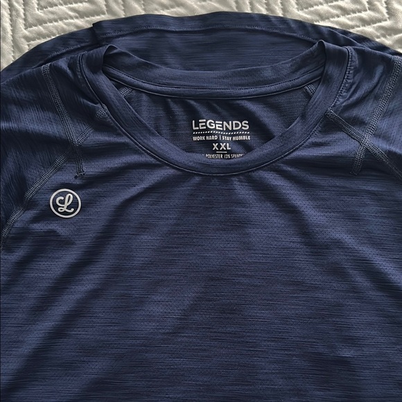 Legends Navy Blue Performance Tee Men’s XXL | Athletic Training Shirt - Picture 4 of 7